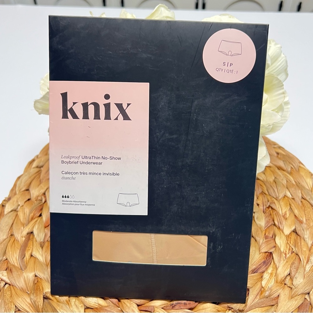 KNIX Leakproof UltraThin No Show Boybrief Period Underwear Warm Sand Size S NWT - Picture 11 of 11
